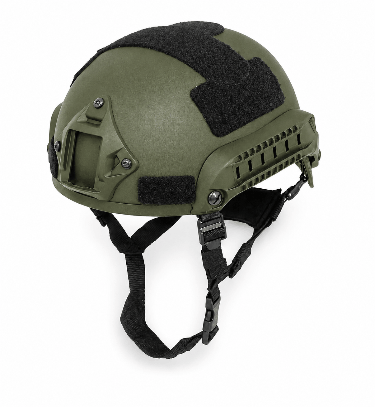 Airsoft-Helm MICH High-Cut mit NVG-Halterung und Schienen
