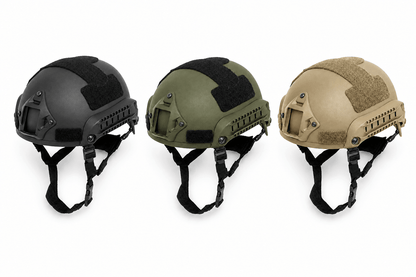 Airsoft-Helm MICH High-Cut mit NVG-Halterung und Schienen