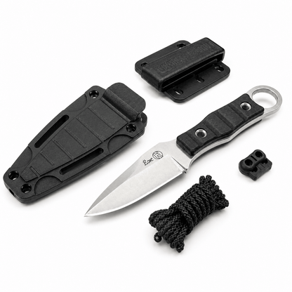 Taktischer Halsstachel Kizlyar Ezh mit Scheide und Paracord