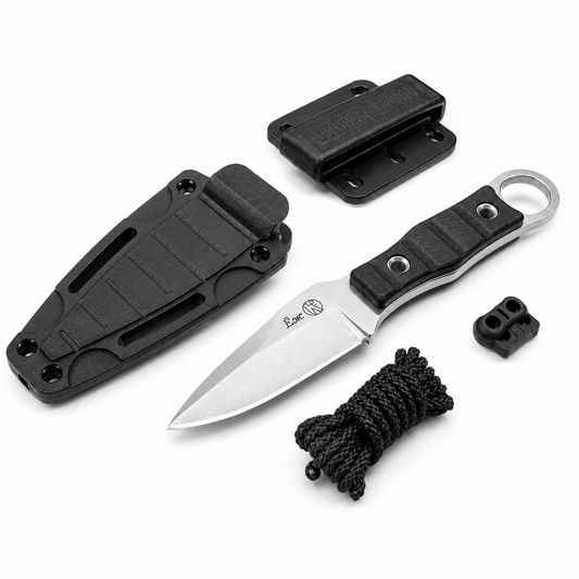 Taktischer Halsstachel Kizlyar Ezh mit Scheide und Paracord