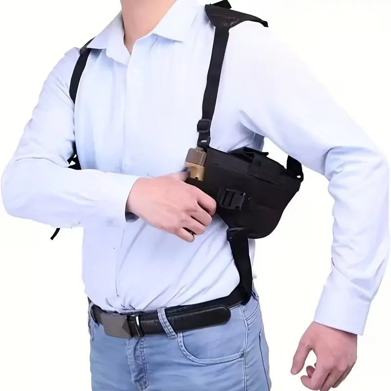 Pistolenholster unter der Achsel für verdecktes Tragen, schwarz