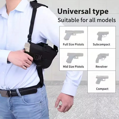 Pistolenholster unter der Achsel für verdecktes Tragen, schwarz