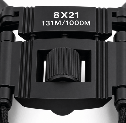 Kompaktes Fernglas 8x21 mit 131M/1000M