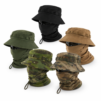 Set aus taktischer Mütze mit Balaklava