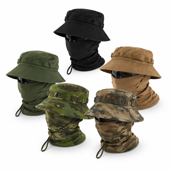 Set aus taktischer Mütze mit Balaklava