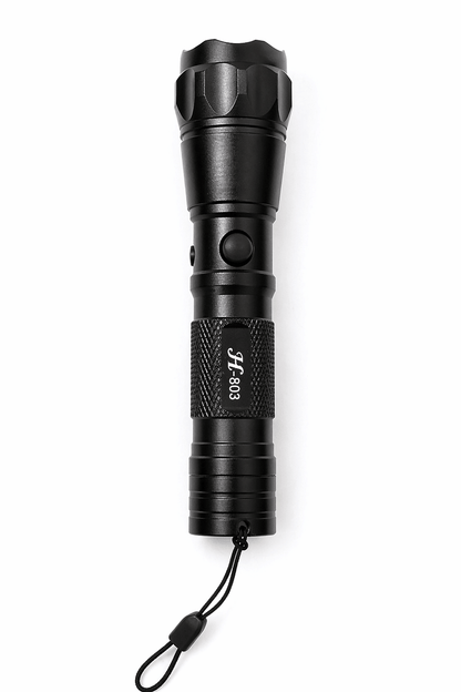 LED-Taschenlampe Black Airsoft 903 12V mit Ladegerät und Akku