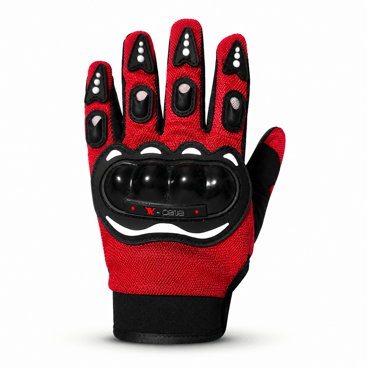 Motorradhandschuhe mit harten Protektoren - L