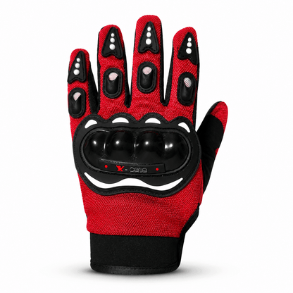 Motorradhandschuhe mit harten Protektoren - L