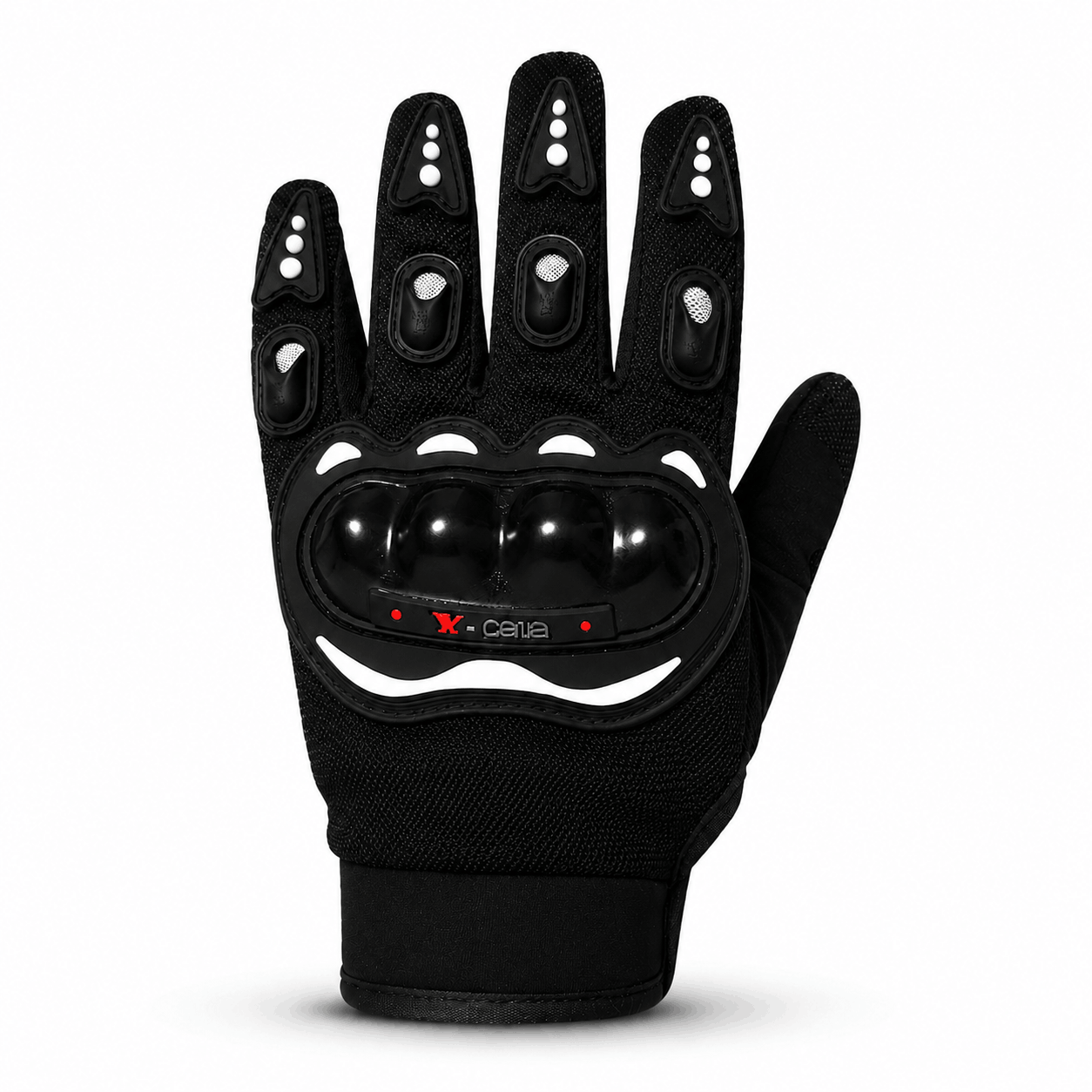 Motorradhandschuhe mit harten Protektoren - L