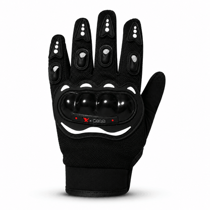 Motorradhandschuhe mit harten Protektoren - L