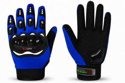 Motorradhandschuhe mit harten Protektoren - L
