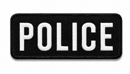 Aufnäher POLICE 25x9 cm mit Klettverschluss auf der Rückseite