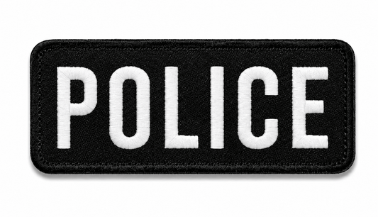 Aufnäher POLICE 25x9 cm mit Klettverschluss auf der Rückseite