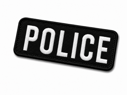 Aufnäher POLICE 25x9 cm mit Klettverschluss auf der Rückseite