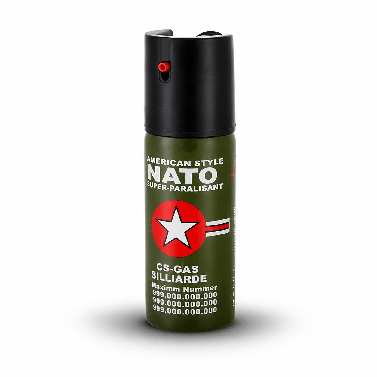 Pfefferspray NATO CS-GAS 60 ml – Selbstverteidigungsspray mit Jet-Düse bis 3 m