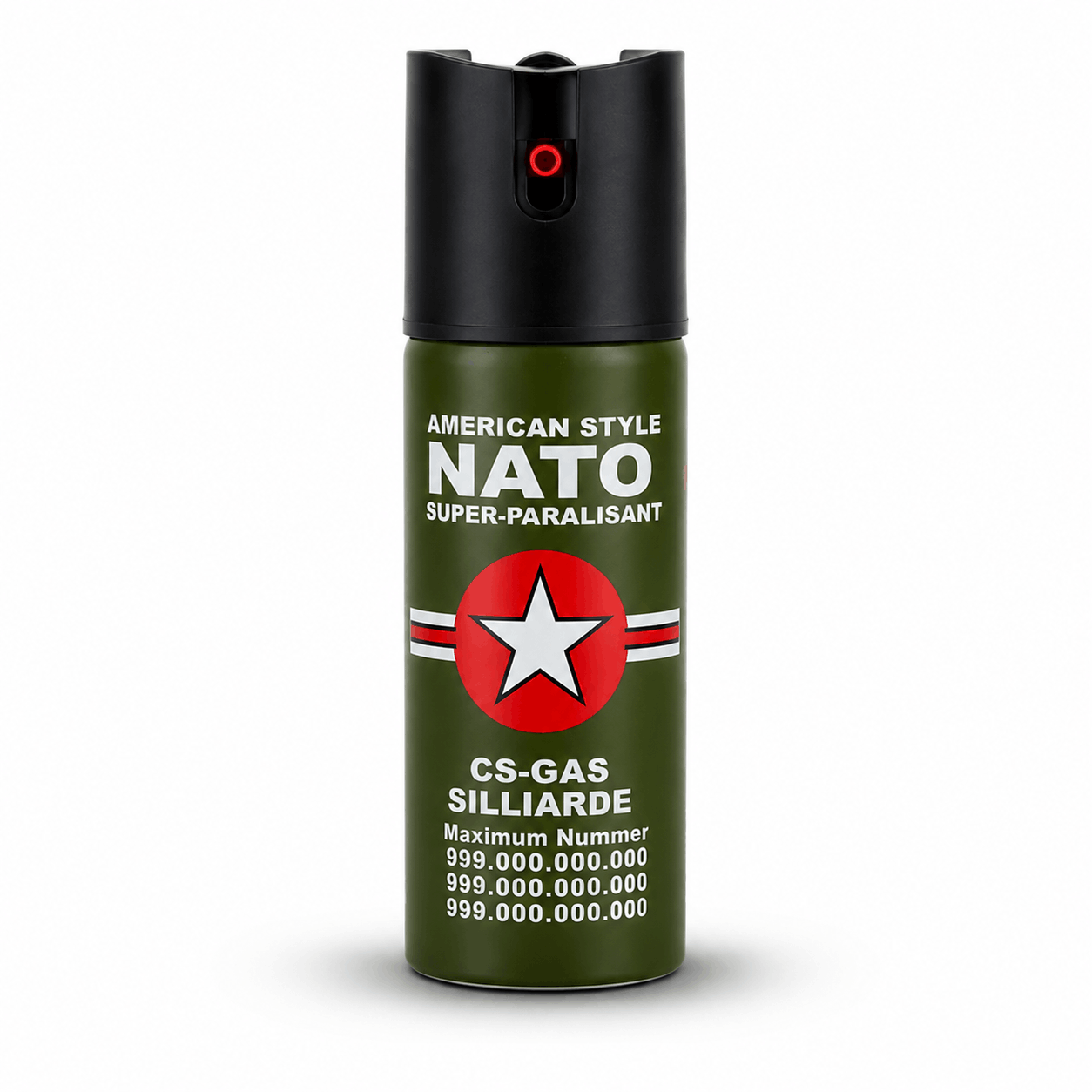 Pfefferspray NATO CS-GAS 60 ml – Selbstverteidigungsspray mit Jet-Düse bis 3 m