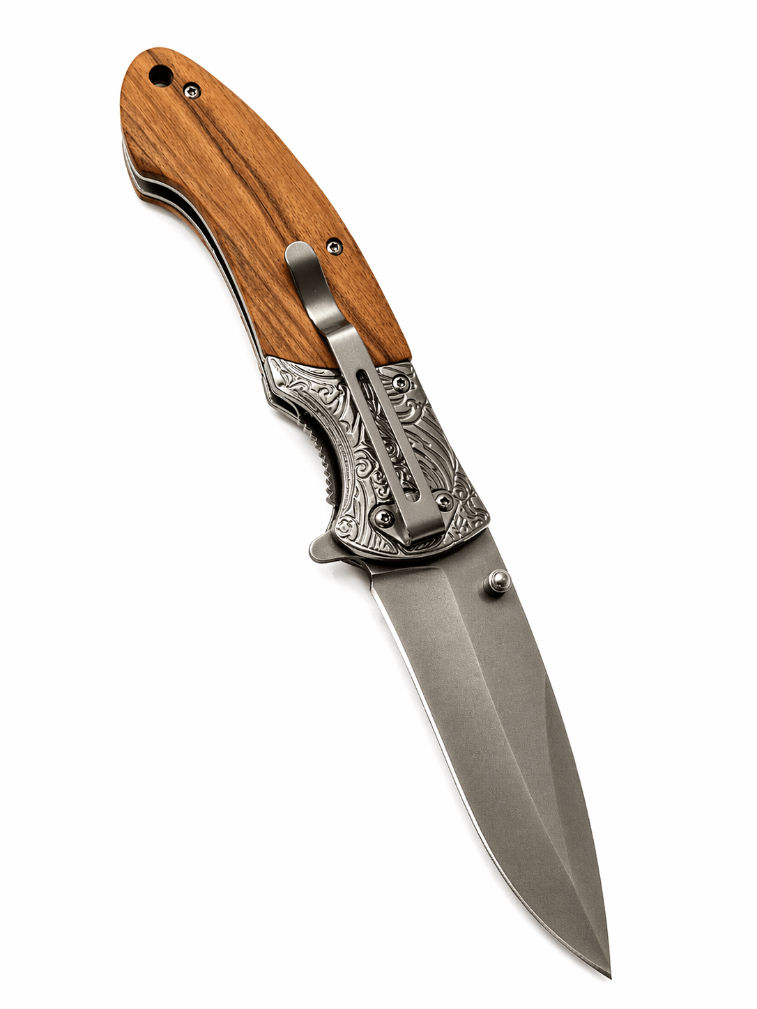 Klappmesser Browning mit Holzgriff – EDC und Camping