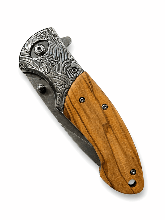 Klappmesser Browning mit Holzgriff – EDC und Camping