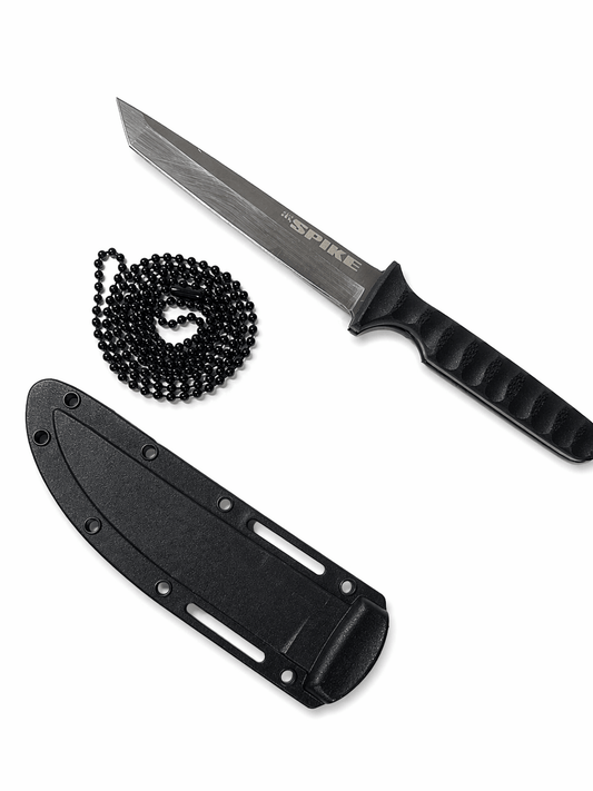 Halsmesser SPIKE mit Scheide und Kette – kompakt EDC