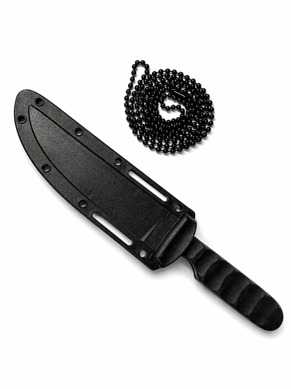 Halsmesser SPIKE mit Scheide und Kette – kompakt EDC
