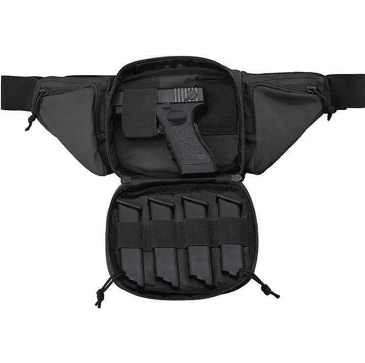 Taktische Gürteltasche mit MOLLE-System und Fach für Pistole 600D