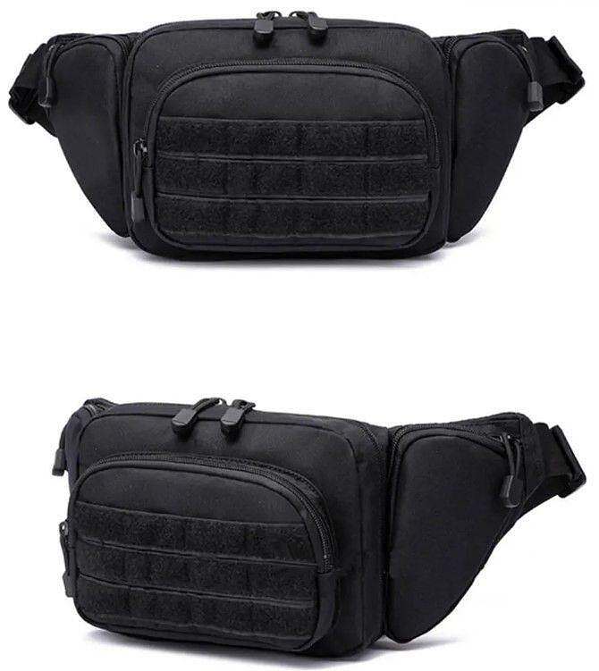 Taktische Gürteltasche mit MOLLE-System und Fach für Pistole 600D