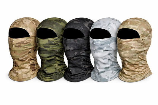 Taktische Camouflage-Balaklava mit einer Öffnung – Gesichtsmaske