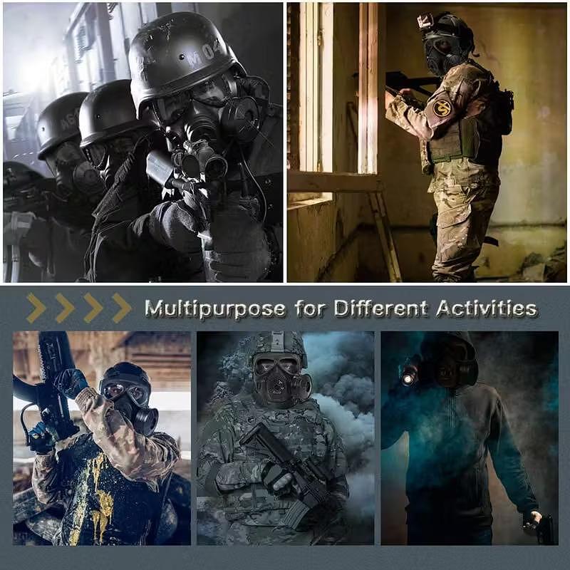 Taktische Maske mit Doppel-Filtern – SWAT-Stil
