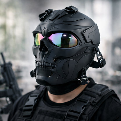 Taktische Maske Skull Helmet mit Visier