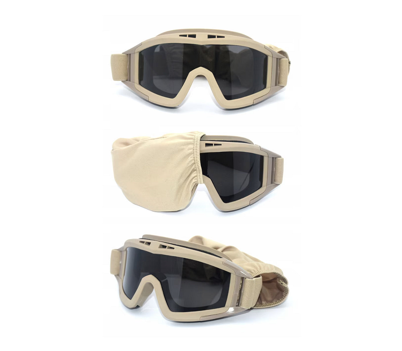 Taktische Schutzmaske, Brille Anti-Beschlag