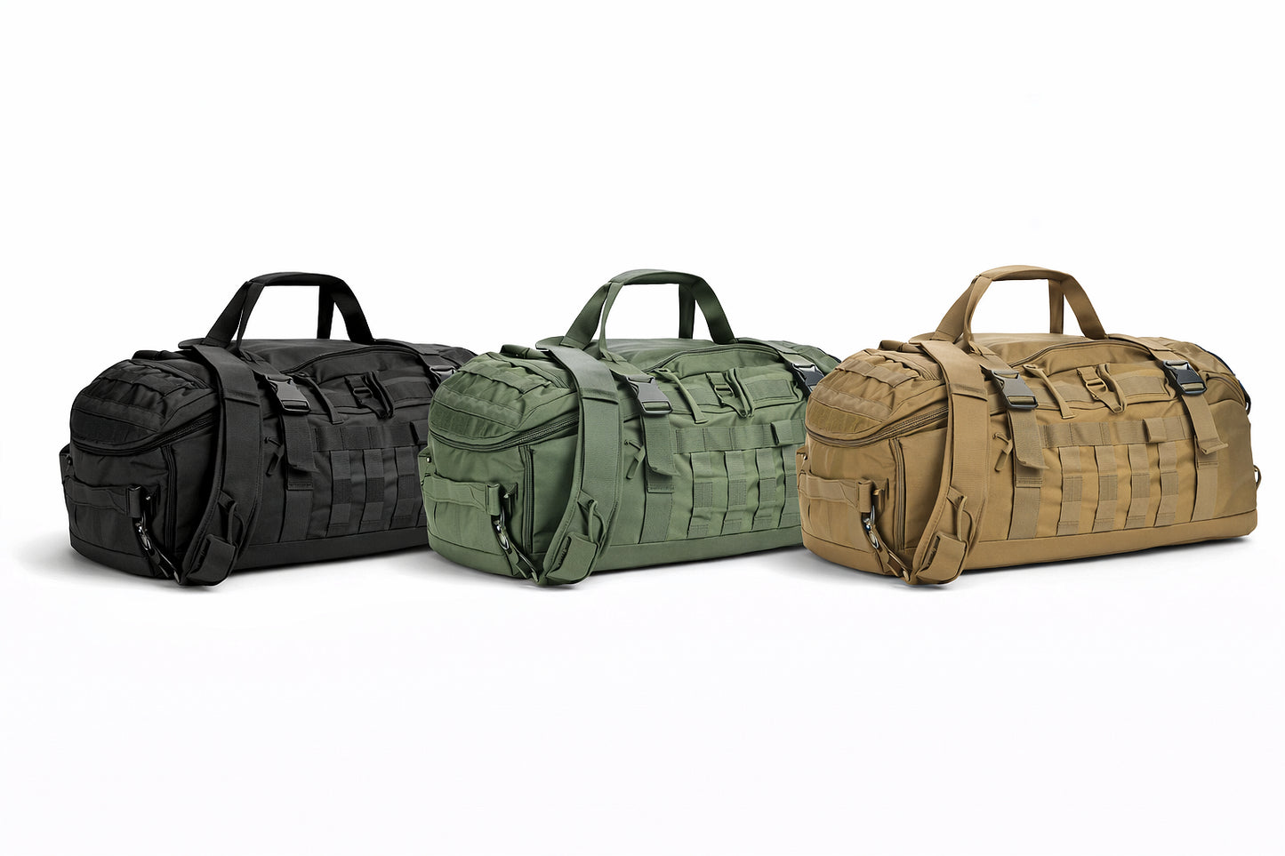 Taktischer 3-in-1-Rucksack 45L mit MOLLE-System – Rucksack, Tasche und Beutel
