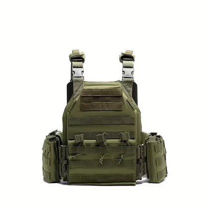 Taktische Weste Plate Carrier, MOLLE-System, mit Modulen – verstellbar