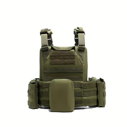Taktische Weste Plate Carrier, MOLLE-System, mit Modulen – verstellbar