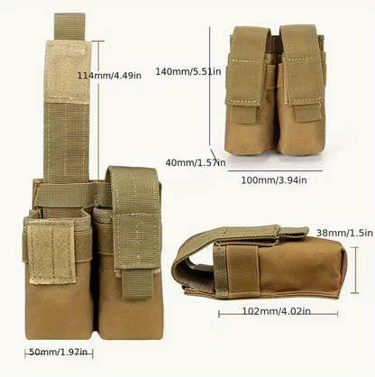 Taktischer Magazinholster für Pistolen, MOLLE-System