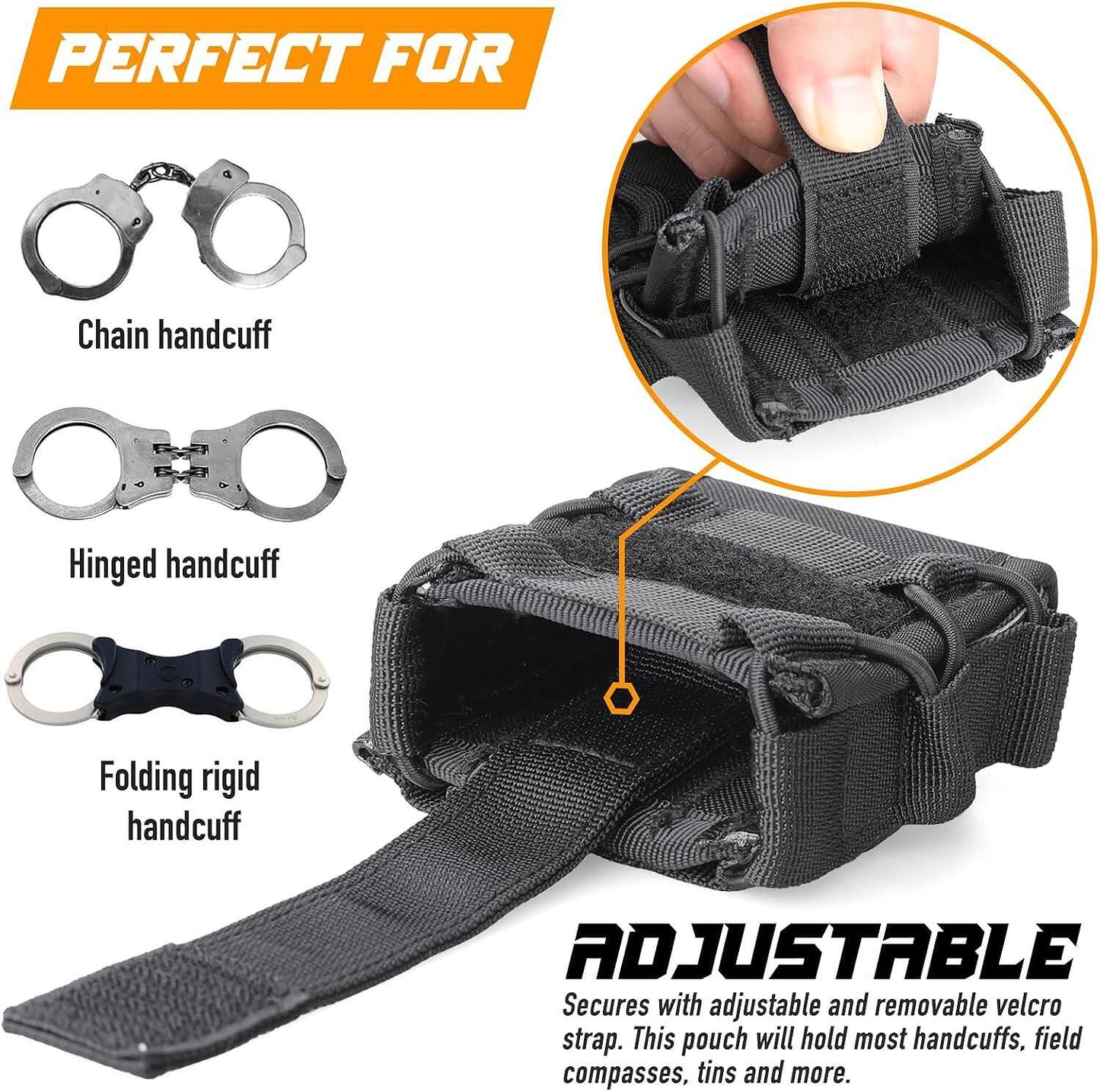 Taktischer Handschellenholster mit MOLLE-System