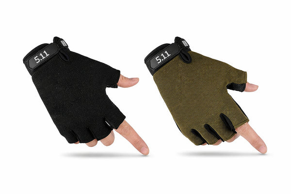 Taktische fingerlose Handschuhe ohne Protektoren