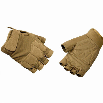 Taktische fingerlose Handschuhe mit verstärktem Schutz