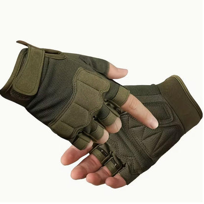 Taktische fingerlose Handschuhe mit verstärktem Schutz