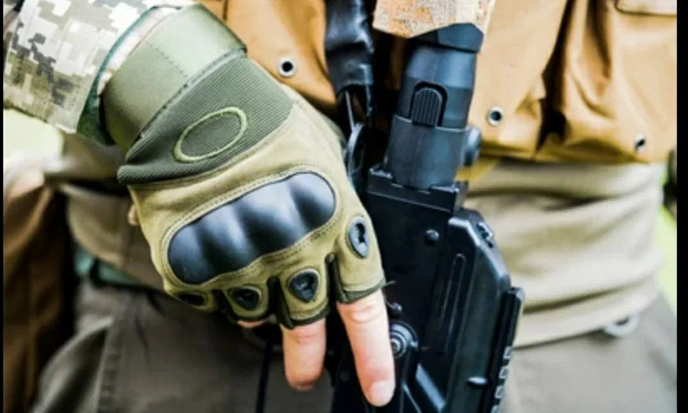 Taktische Fingerlose Handschuhe mit Protektoren