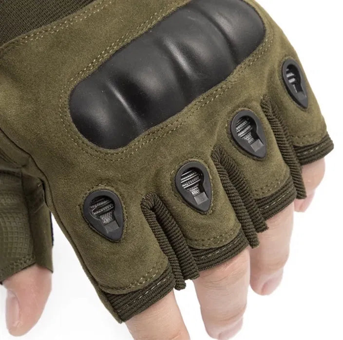 Taktische Fingerlose Handschuhe mit Protektoren
