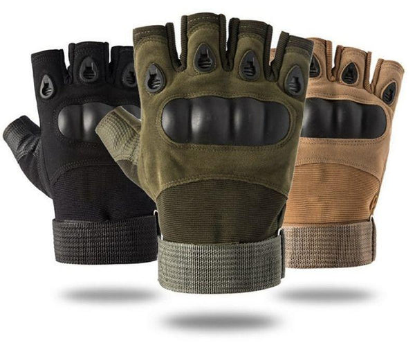 Taktische Fingerlose Handschuhe mit Protektoren