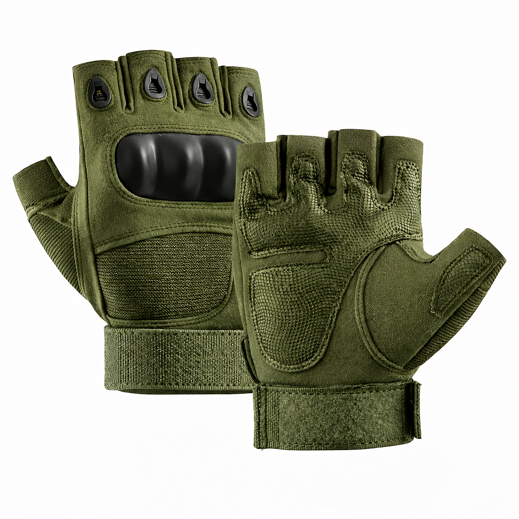 Taktische Fingerlose Handschuhe mit Protektoren