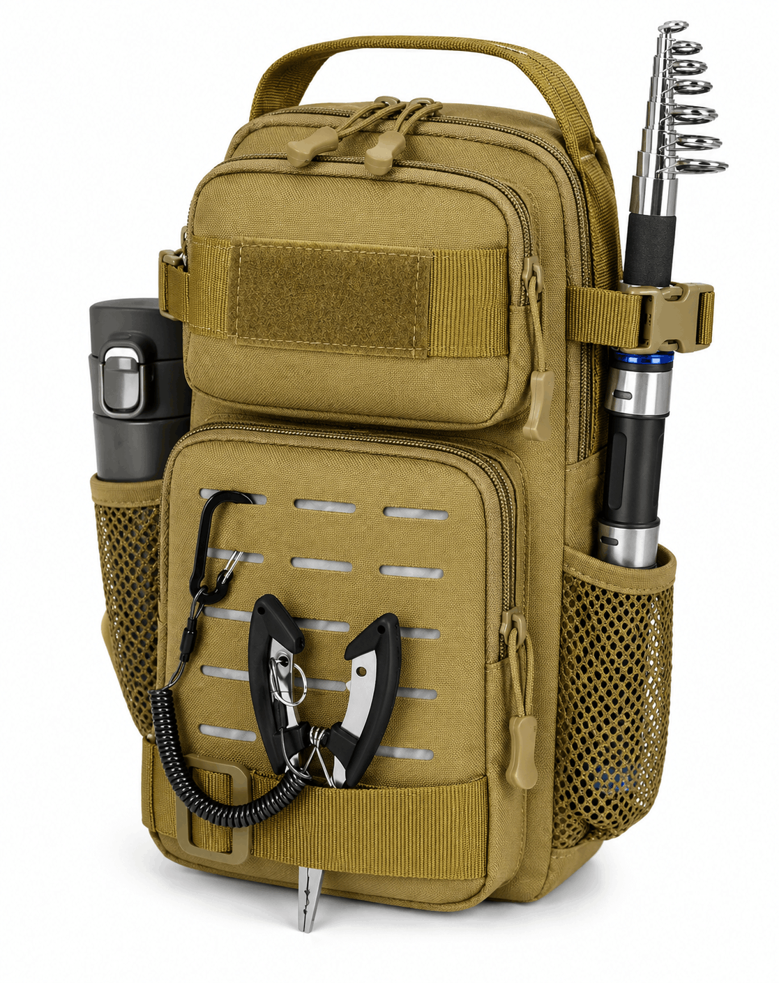 Taktischer EDC-Rucksack 10L mit einem Schultergurt und MOLLE-System