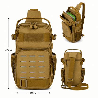 Taktischer EDC-Rucksack 10L mit einem Schultergurt und MOLLE-System