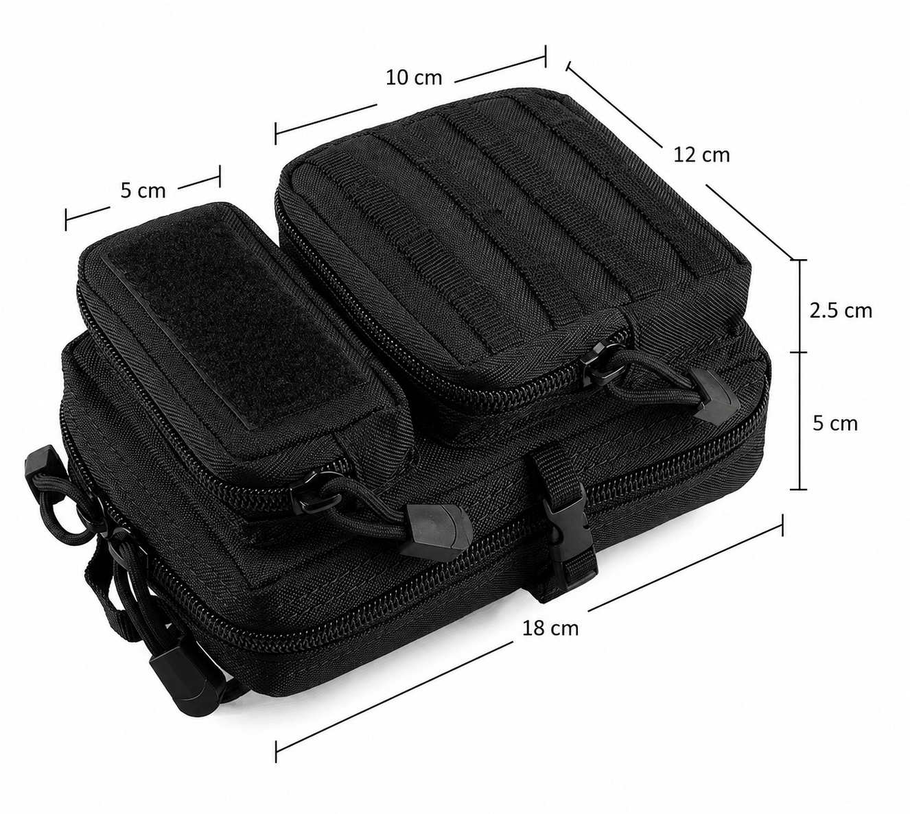 Taktische modulare Tasche BlackAirsoft Mini Utility Pouch MOLLE