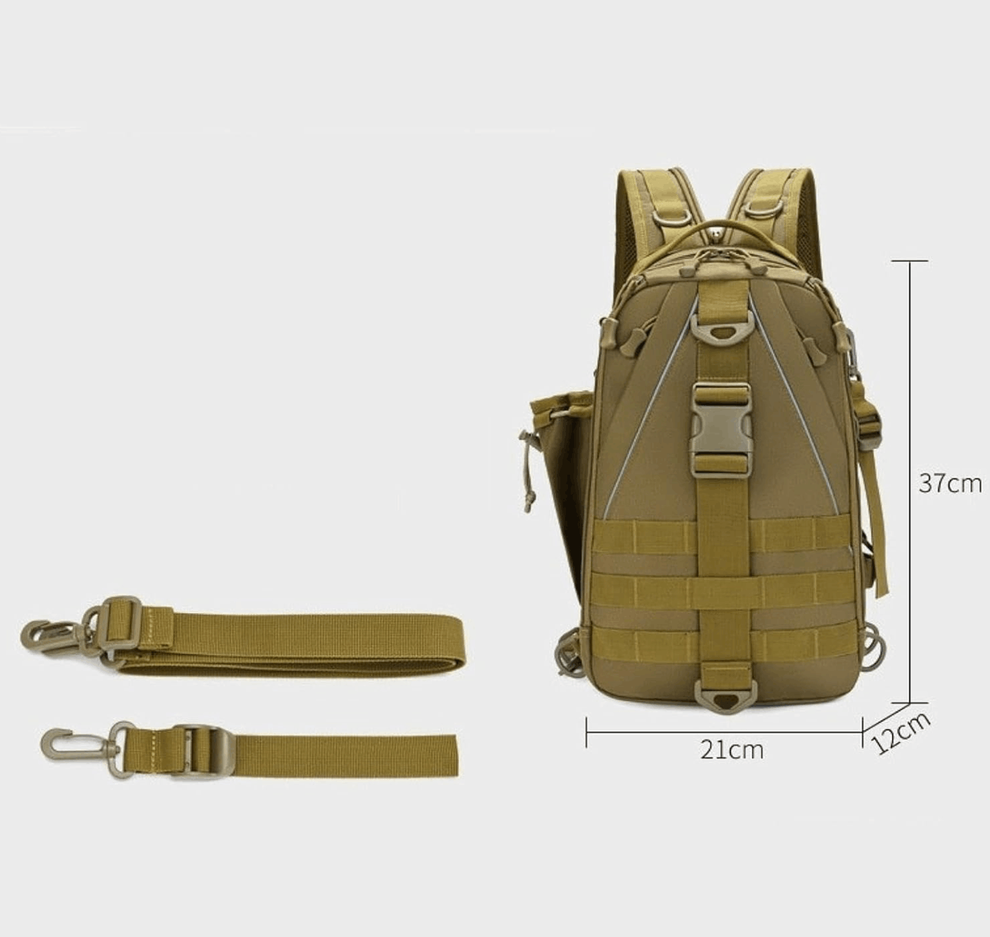 Taktischer Sling-Rucksack 15L mit MOLLE-System