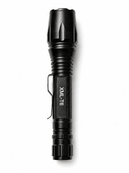 Taktische LED-Taschenlampe Black Airsoft Set mit Batterien und Ladegerät