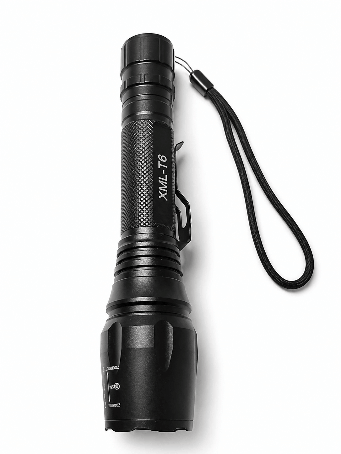 Taktische LED-Taschenlampe Black Airsoft Set mit Batterien und Ladegerät