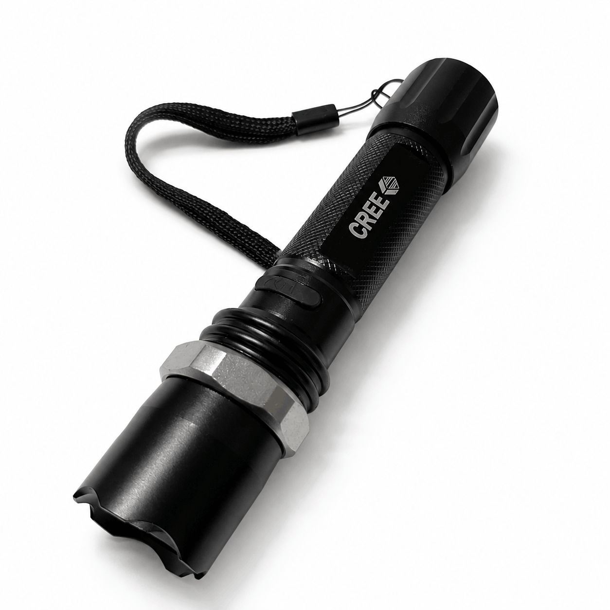 Taktische LED-Taschenlampe POLICE 5000W Black Airsoft Set mit Autoladegerät