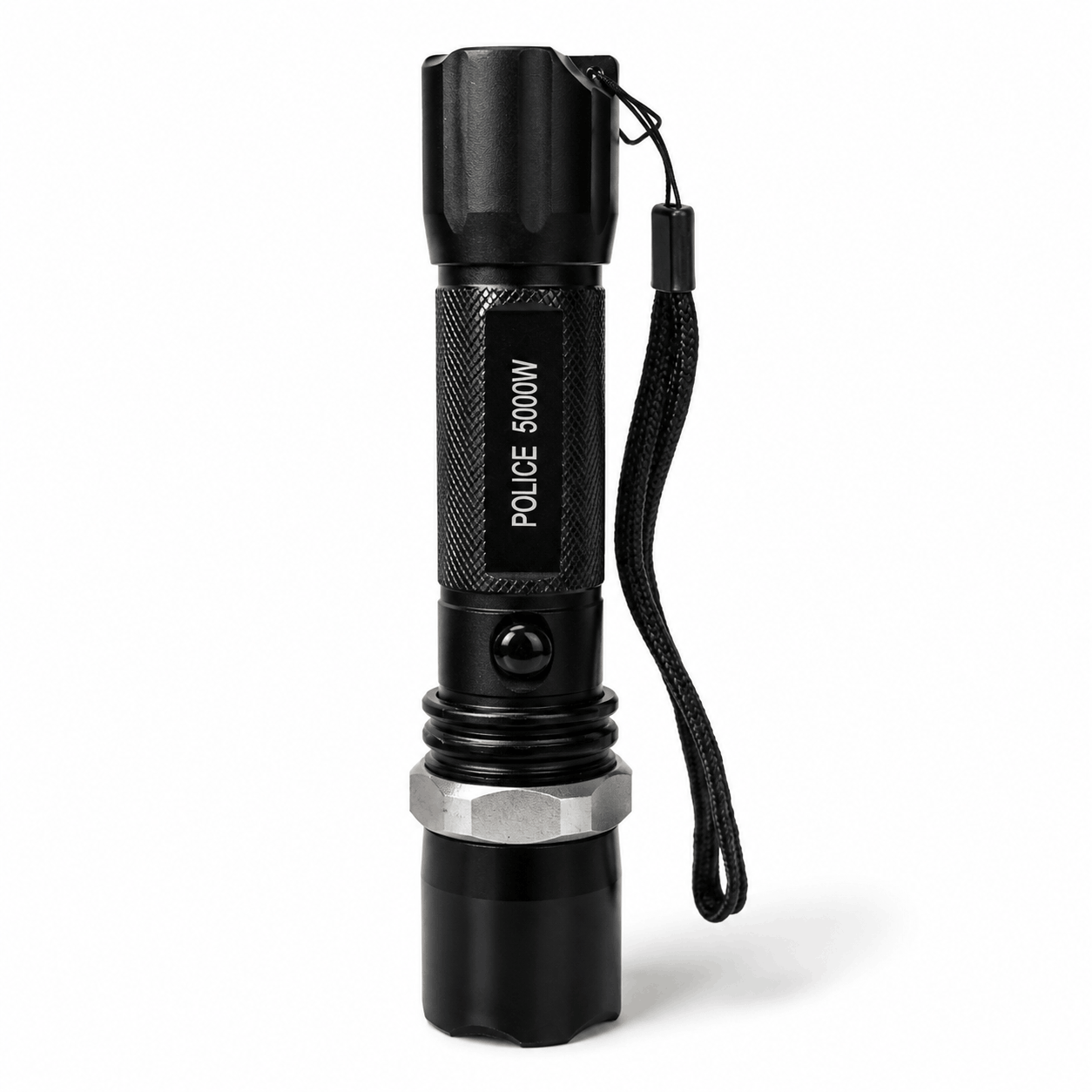 Taktische LED-Taschenlampe POLICE 5000W Black Airsoft Set mit Autoladegerät